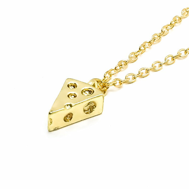 Gold Pizza Slice Necklace, Pizza Lover Gift, Friendship Necklace, Foodie Jewelry, Unique Birthday Gift, Dainty Jewelry, Everyday Necklace