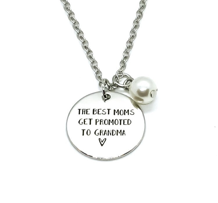 Grandma Coming Soon, Baby Coming Soon Necklace, Pregnancy Announcement Gift, Grandma to Be Gift, Grandmother Gift, Nana Necklace, Mimi Gift