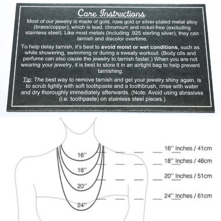 April Crystal Birthstone Necklace with Card