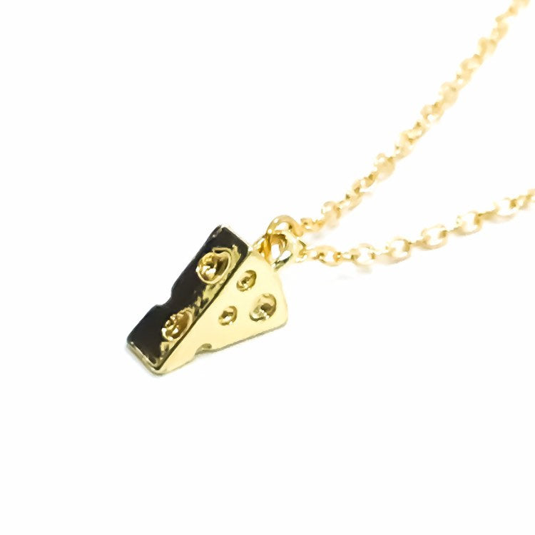 Gold Pizza Slice Necklace, Pizza Lover Gift, Friendship Necklace, Foodie Jewelry, Unique Birthday Gift, Dainty Jewelry, Everyday Necklace