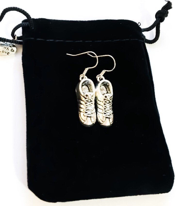 Running Shoe Earrings, Running Charms, Fitness Earrings, Gifts for Her, Running Gifts, Marathon, Runner Jewellery, Gifts for Runners