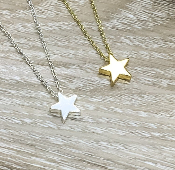 Gold Star Necklace, Celestial Jewelry, Friendship Necklace, Constellation Necklace, BFF Necklace, Dainty Star Jewelry, Girlfriend Gift
