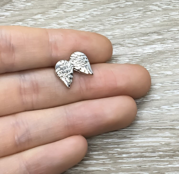 Tiny Angel Wings Necklace, Sorry For Your Loss Card, Grief Jewelry, Loss of Parent, Miscarriage Necklace, Loss of a Mom, Remembrance Gift