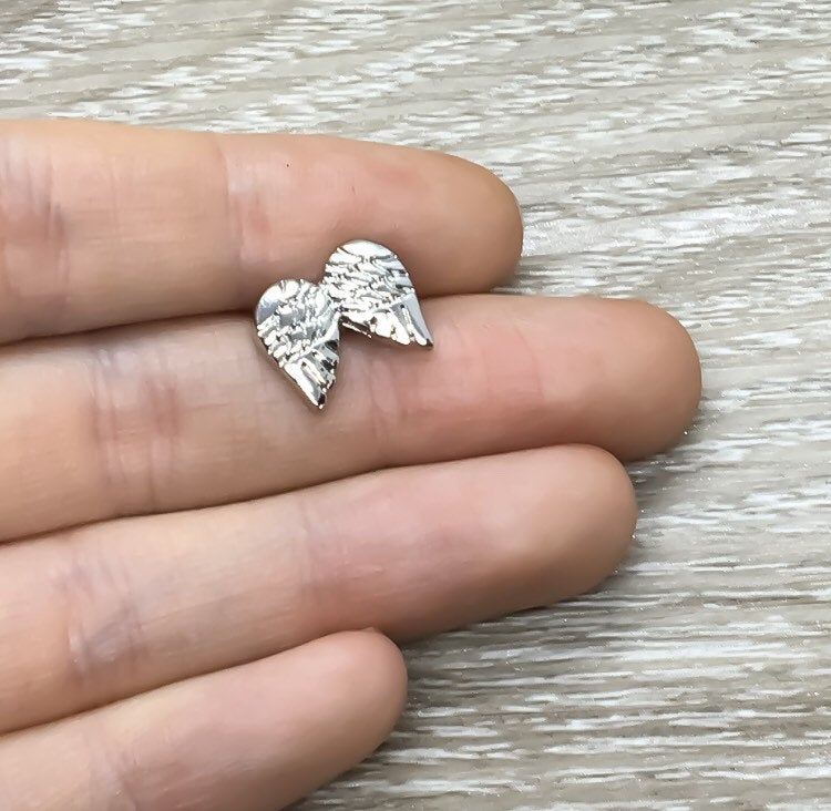 Tiny Angel Wings Necklace, Sorry For Your Loss Card, Grief Jewelry, Loss of Parent, Miscarriage Necklace, Loss of a Mom, Remembrance Gift