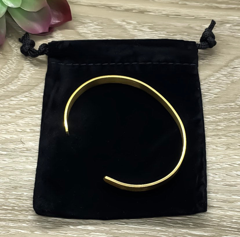 Be Brave Cuff Bangle Bracelet, Friendship Gift, Motivational Jewelry, Sister Gift, Mantra Bracelet, Stacking Bangle, Gift for Daughter