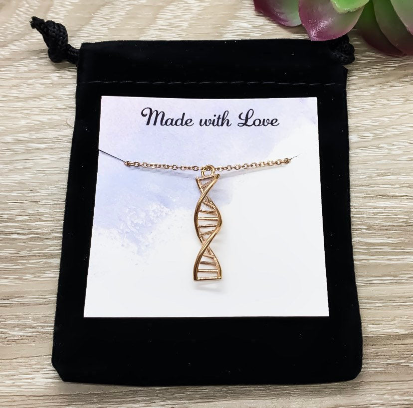 DNA Necklace, To My Other Mother Gift, Double Helix Pendant, Blended Family Gift, Bonus Mom Gift, Unbiological Mother Gift, Stainless Steel