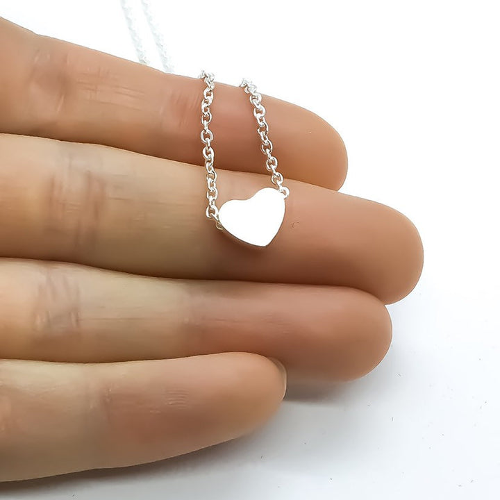 Miscarriage Gift, Tiny Rose Gold Heart Necklace, Stillborn Gift, Infant Loss  Jewelry, Silver Mourning Necklace, Grief Gifts