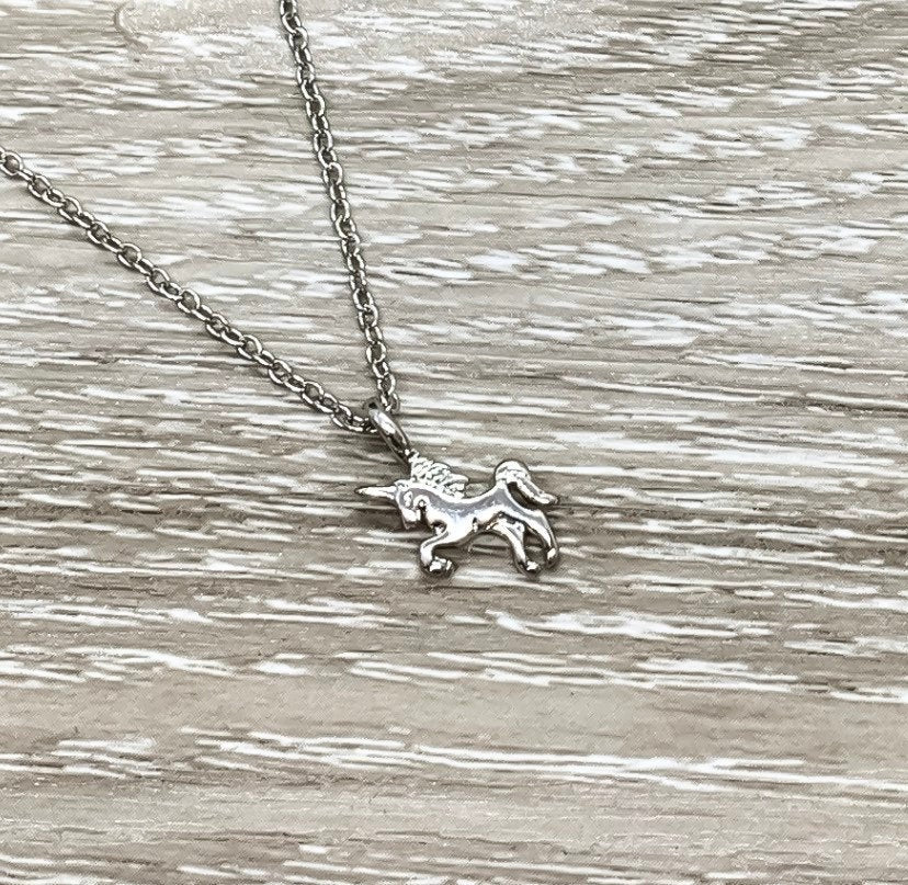 Unicorn Necklace with Gift Box, Unicorn Jewelry, Unicorn Lover Gift, Birthday Gift for Her, Dainty Unicorn Pendant, Gift for Little Girls