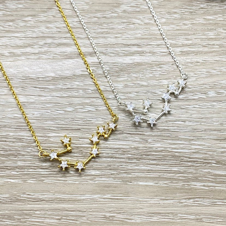 Collier Constellation, Carte « À la conquête des étoiles », Collier d'amitié, Bijou céleste, Bijou symbolique, Cadeau pour fille, Astronomie