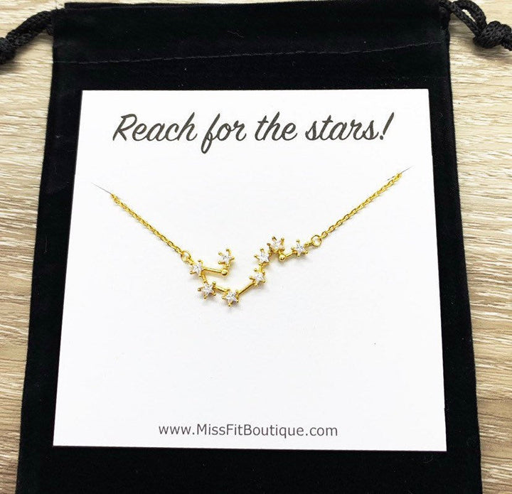 Collier Constellation, Carte « À la conquête des étoiles », Collier d'amitié, Bijou céleste, Bijou symbolique, Cadeau pour fille, Astronomie