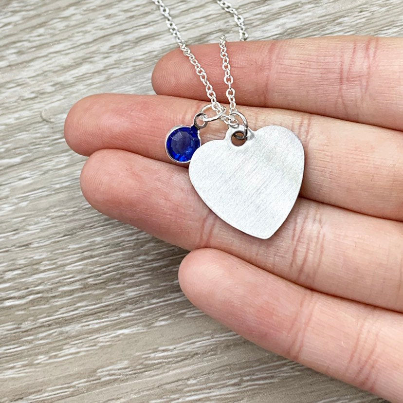 Miscarriage Quote Gift, Silver Heart Charm Necklace, Personalized Grieving Mother Gift, Infant Loss  Jewelry, Memorial Necklace, Bereavement