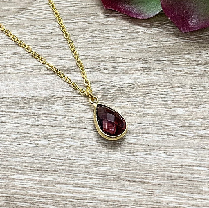 Collier Pierre de Naissance de Février, Pendentif Améthyste, Collier Délicat avec Breloque en Cristal, Cadeau d'Anniversaire Personnalisé pour Elle, Bijou Symbolique