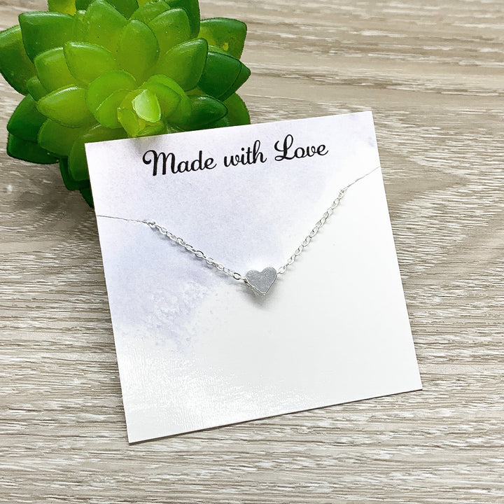Congratulations Card, Tiny Heart Necklace, Amazing Mother Necklace, New Baby Gift, New Mom Jewelry, New Parent Gift, Push Present Gift