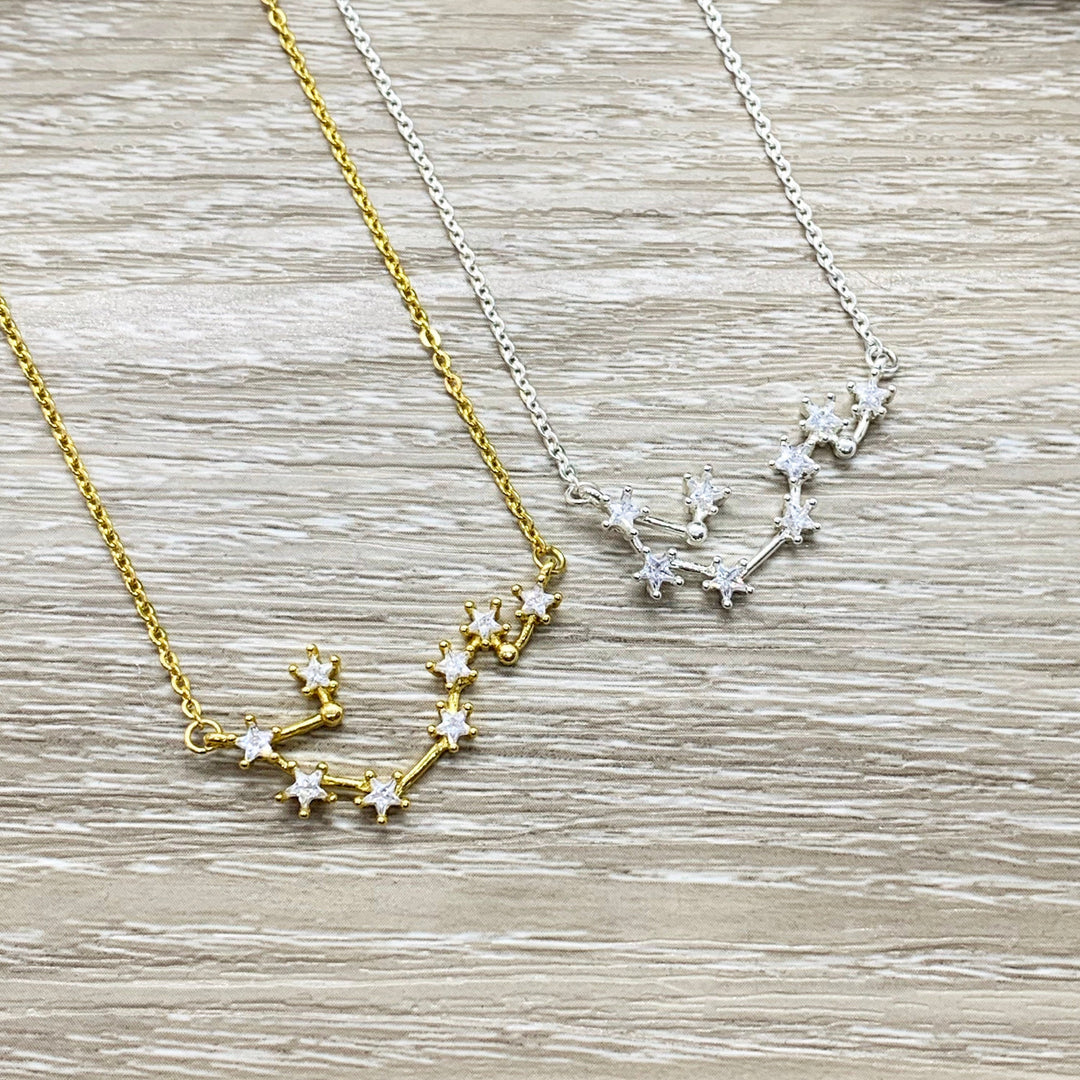 Make a Wish Necklace, Constellation Pendant, Celestial Jewelry, Gift for Friend, Friendship Jewelry, Gift for Daughter, Birthday Gift