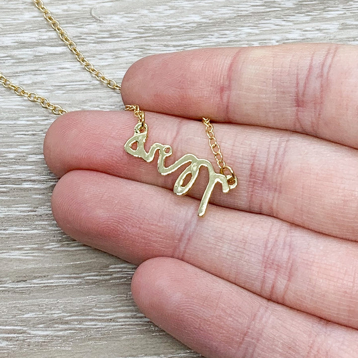 Mrs Necklace Gold, Bridal Gift, Gift for Bride from Him, Bridal Necklace, Future Mrs Necklace, Engagement Gift, Bride to Be Gift