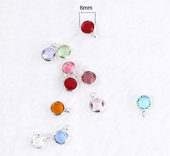 Add On Birthstone, Tiny Birthstone Bead, Delicate Birthstone Glass Crystal Beads, Minimalist Jewelry, Dainty Personalized Jewelry, Birthday