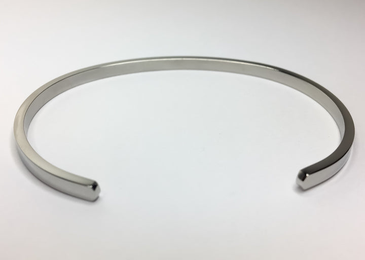 Nothing is Impossible Cuff Bangle Bracelet, Fearless, Gift for Friend, Thin Mantra Bracelet Silver, Minimalist Bracelet, Friendship Jewelry