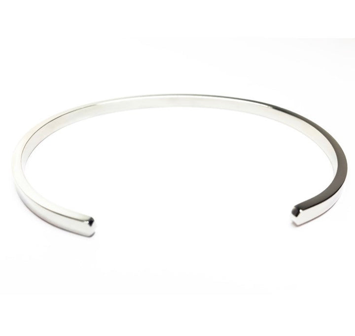 Good Vibes Cuff Bangle Bracelet, Gift for Friend, Thin Mantra Bracelet Silver, Minimalist Bracelet, Friendship Jewelry, Inspire, Positivity