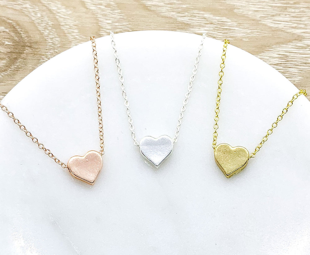 Gold Heart Pendant Necklace, Soul Sister Quote Card, Sisters Jewelry, Sisterhood, Unbiological Sister Gift, Birthday Gift for Her