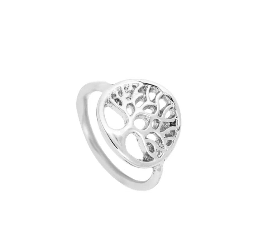 Tree Ring, Dainty Rose Gold Ring, Family Jewelry, Stacking Ring, Promise Ring, Statement Ring, Delicate Ring, Life Ring