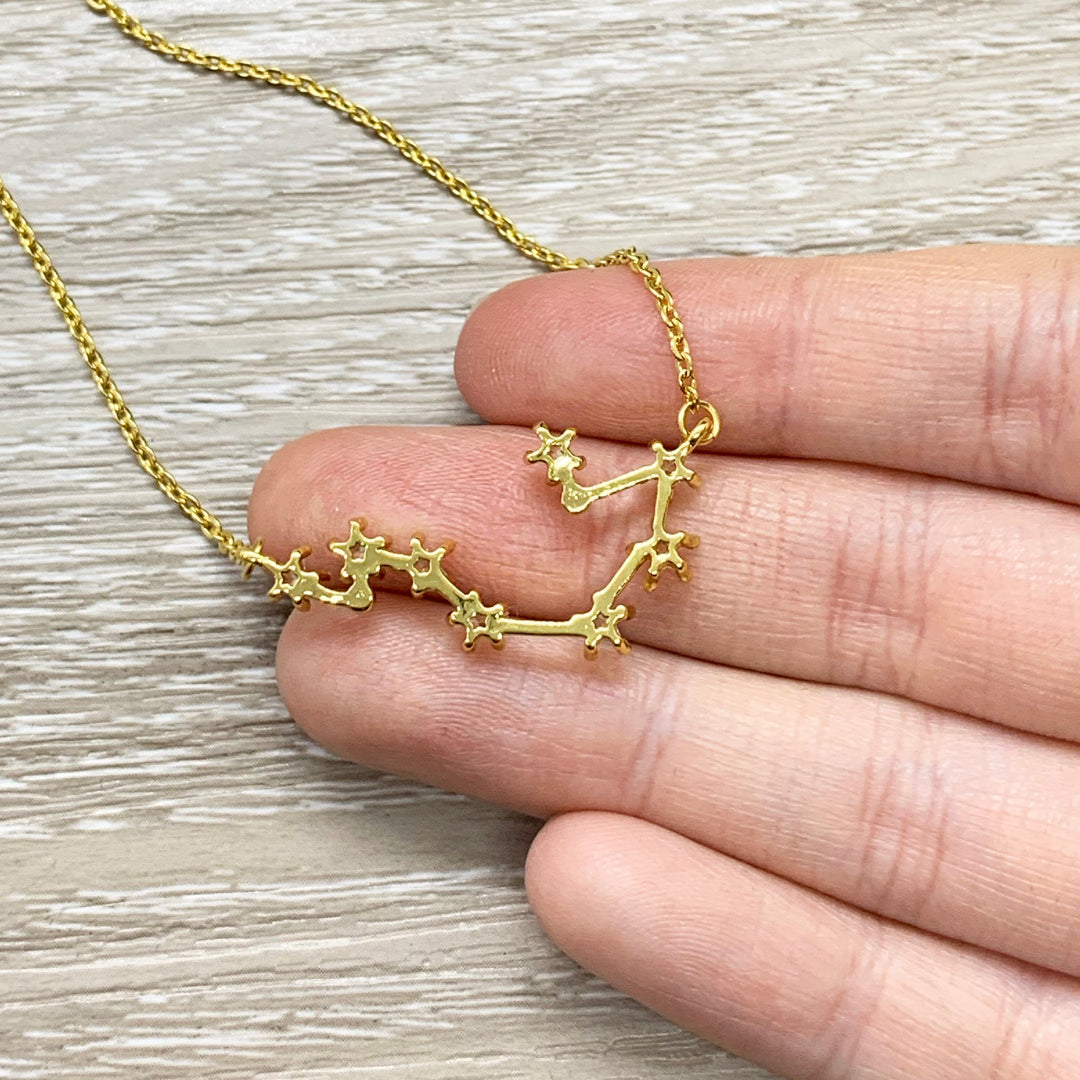 Make a Wish Necklace, Constellation Pendant, Celestial Jewelry, Gift for Friend, Friendship Jewelry, Gift for Daughter, Birthday Gift