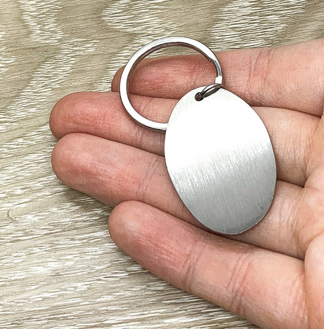 Long Distance Friends Keychain, Side by Side Or Miles Apart, Best Friend Keychain, Friendship Gift, Gift for BFF, Simple Reminder Gift