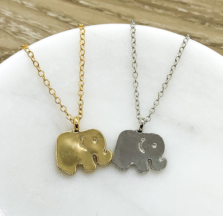Lucky Elephant Necklace with Card, Lucky Charm Pendant, Good Fortune Gift, Spirit Animal Gift, Spiritual Jewelry, Gift for Friend, Birthday