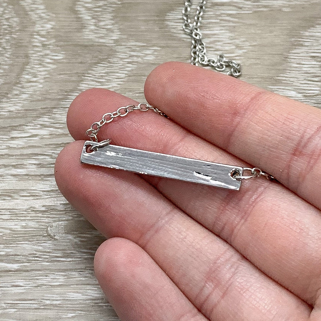 Daughter Necklace, Dainty Love Necklace Rose Gold, Silver, Gift from Mom, Meaningful Jewelry, Greatest Joy, Birthday Gift for Her