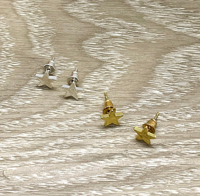 Tiny Star Stud Earrings, Celestial Earrings, Astronomy Jewelry, Dainty Stud Earrings, Gift for Little Girl, Delicate Studs