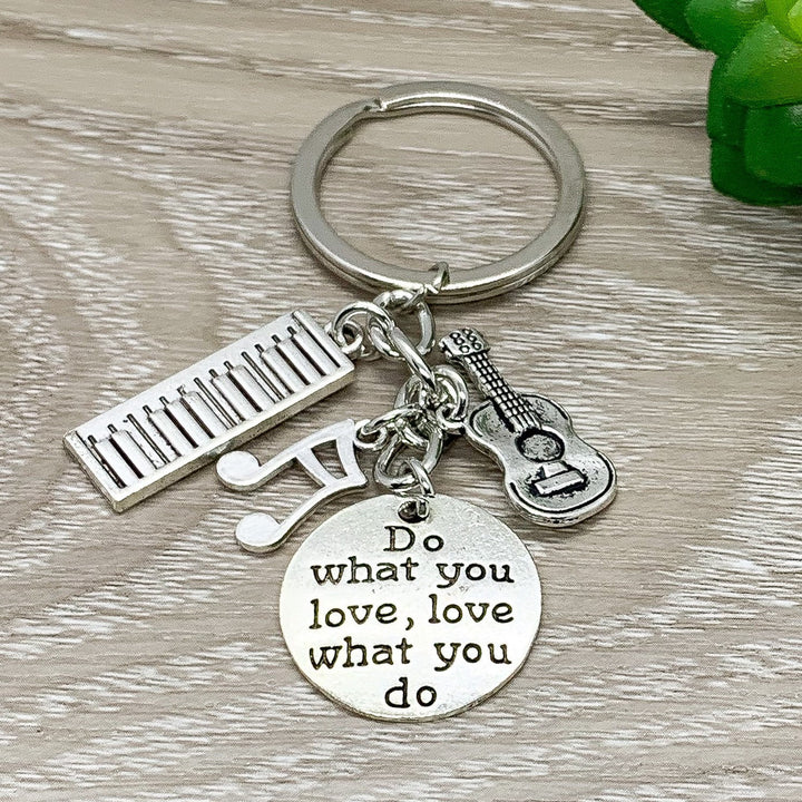 Porte-clés musicien, cadeau pour musicien, breloque notes de musique, cadeau pour fille, cadeau pour étudiant en musique, cadeau pour professeur de musique, porte-clés unique
