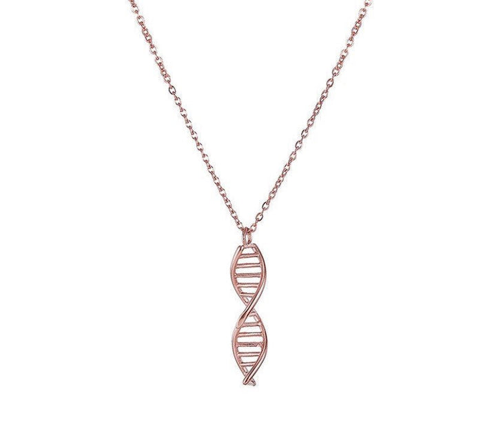 DNA Necklace, Double Helix Pendant, Blended Family Gift, Biology Jewelry, Gift for Medical Student, Science, Nurse Gift, Stainless Steel