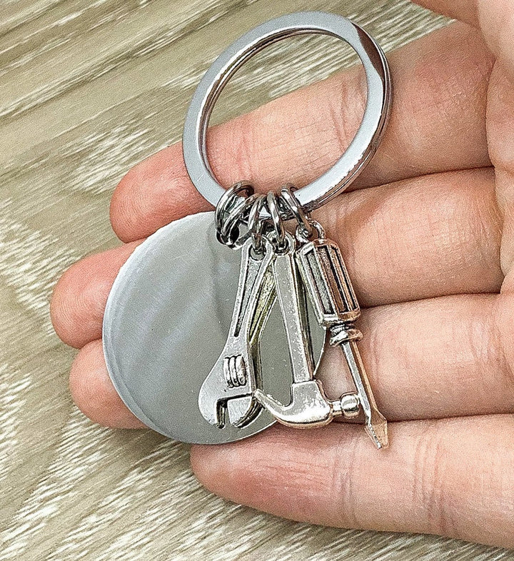 If Dad Can't Fix It Keychain, Tools, Father, Daddy, Father's Day