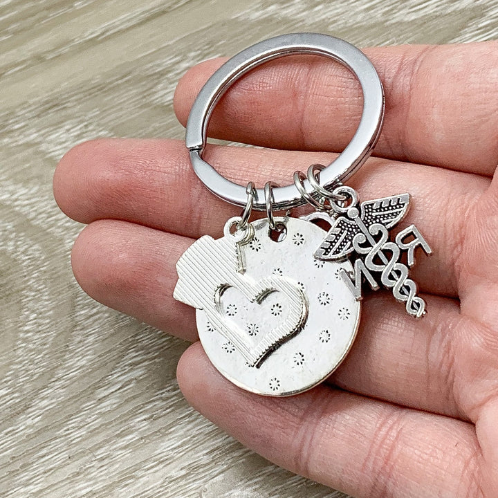 Porte-clés infirmière, cadeau pour infirmière, breloque médicale, cadeau pour fille, cadeau pour étudiante en soins infirmiers, cadeau pour infirmière praticienne, cadeau de remerciement