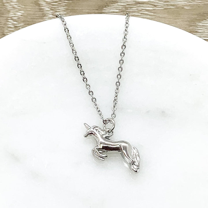 Tiny Unicorn Necklace, Dainty Jewelry, Unicorn Gift, Unicorn Lover Gift, Unicorn Pendant, Teen Girl Gift, Birthday Gift, Sister Gift