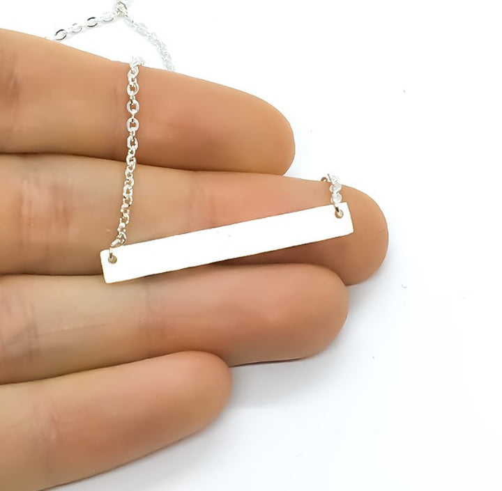 Best Friends Bar Necklace, Dear Best Friend Card, Friendship Necklace, Personalized Card, Gift for Bestie, Best Friend Christmas Gift