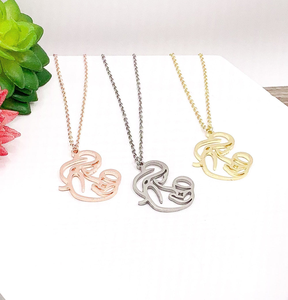 Breastfeeding Quote, Mama and Baby Necklace, Breastfeeding Mom Gift, Nursing Mama Jewelry, Motherhood Jewelry, New Mom Gift, Support Gift