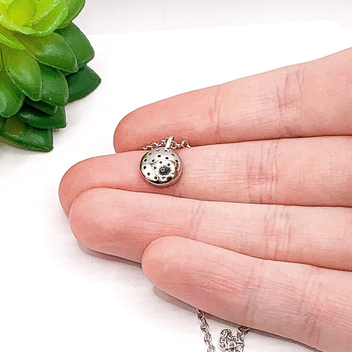 Clean Slate Necklace, New Beginning Gift, Round CZ Necklace, Sterling Silver Solitaire Pendant, Breakup Gift for Her, Encouragement Gift