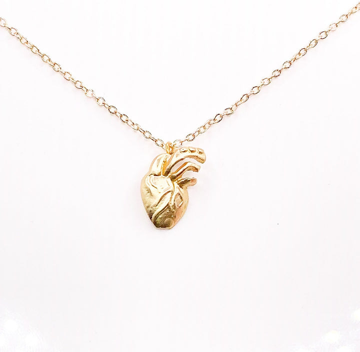 Nurse Appreciation Card, Anatomical Heart Necklace, Nursing Jewelry, Nursing is a Work of Heart, Gift from Patient, Nursing Student Graduate