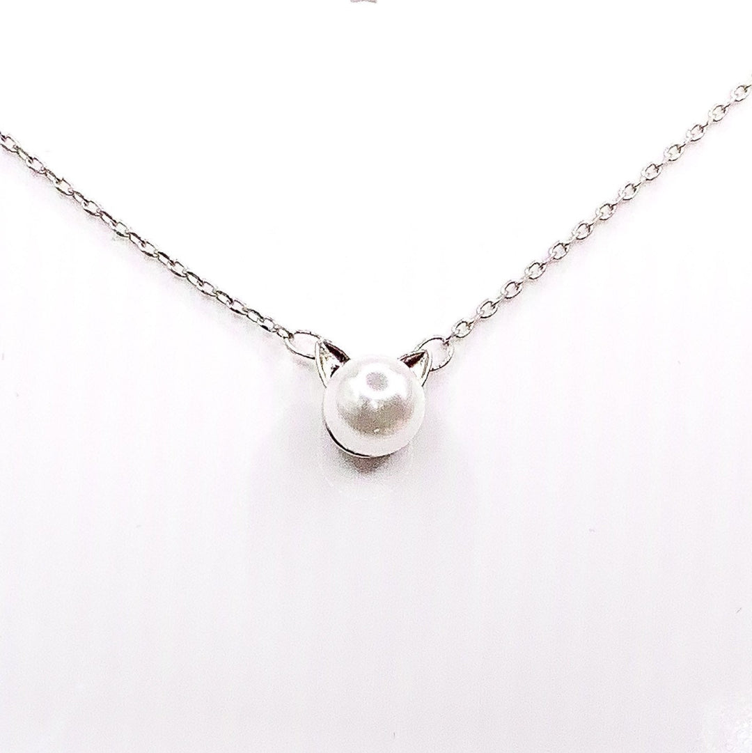 Tiny Cat Necklace, Sterling Silver Jewelry, Cat Remembrance Gift, Gift for Grieving Cat Owner, Mourning Cat Mom, Cat Memorial Keepsake