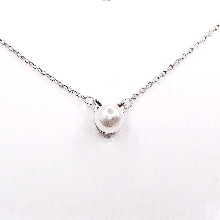 Tiny Cat Necklace, Sterling Silver Jewelry, Cat Remembrance Gift, Gift for Grieving Cat Owner, Mourning Cat Mom, Cat Memorial Keepsake