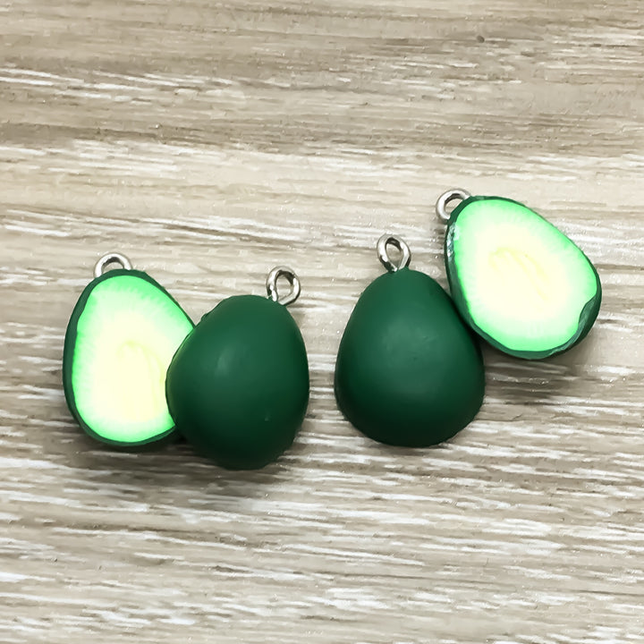 Breloques en résine Kawaii Foodie : chocolat, œuf, macaron, avocat, bouteille d'eau